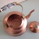 Old brushed red copper kettle / vintage 50-60s