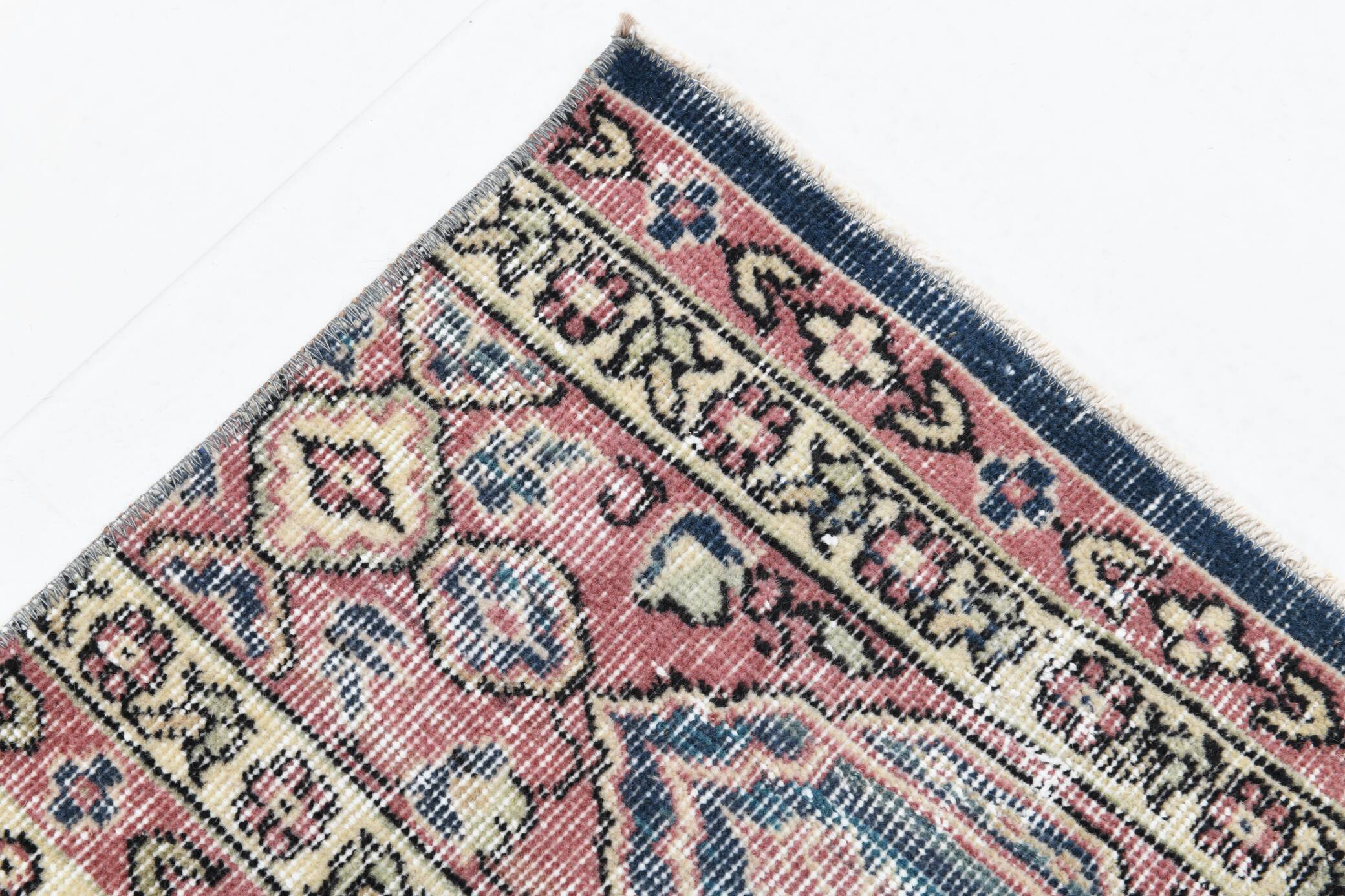 Navy Blue Vintage Runner Rug, 75x231Cm SK 6884