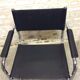 Chair leatherette and brass
