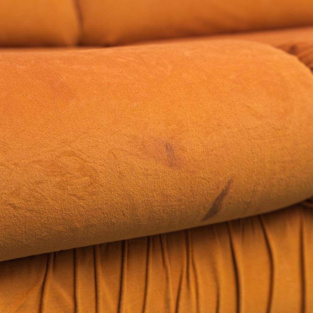 3-seater fabric sofa Califfo Beka model 1970s vintage modernism