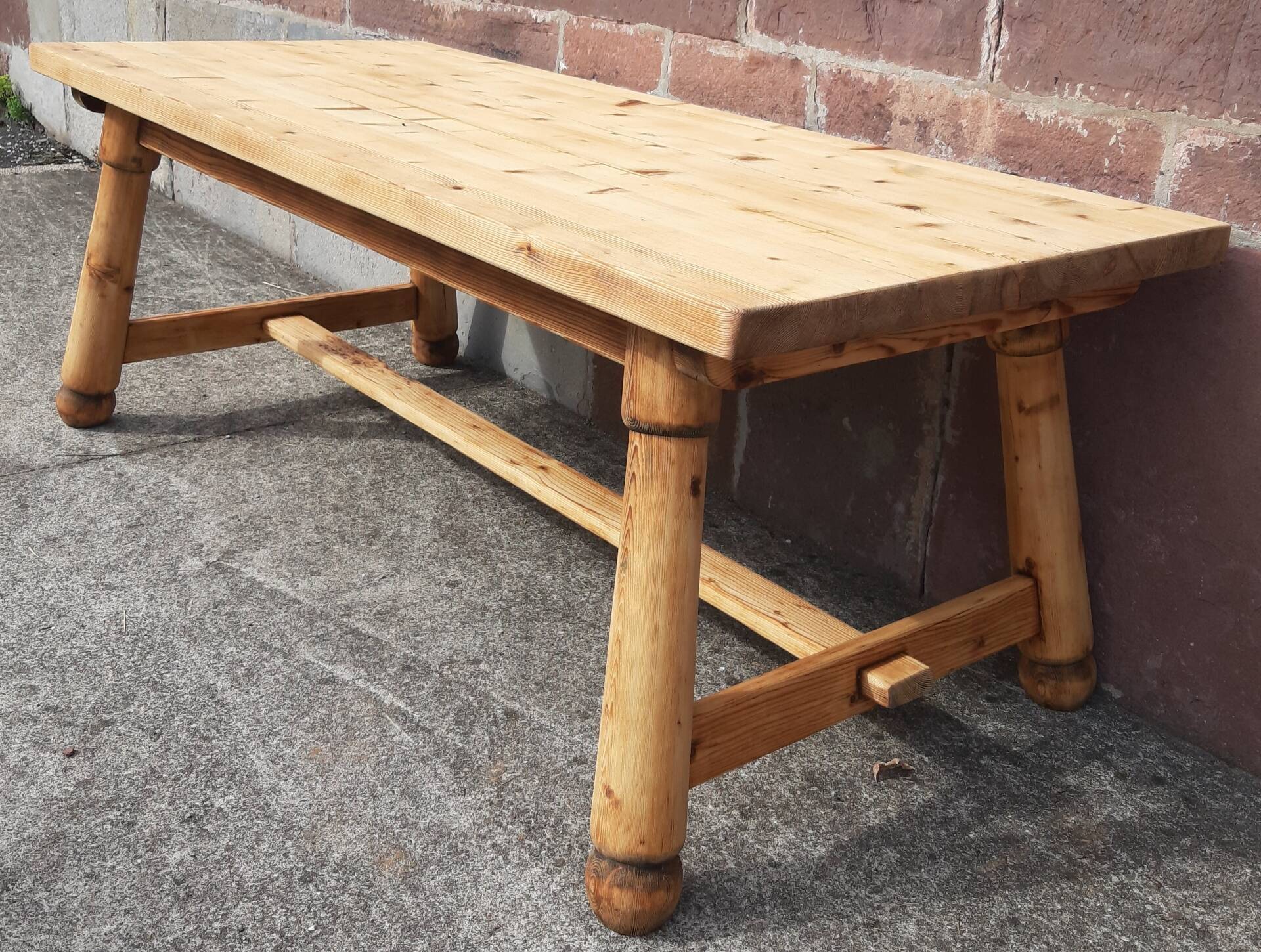 Brutalist table by Georges Robert (2 metres)