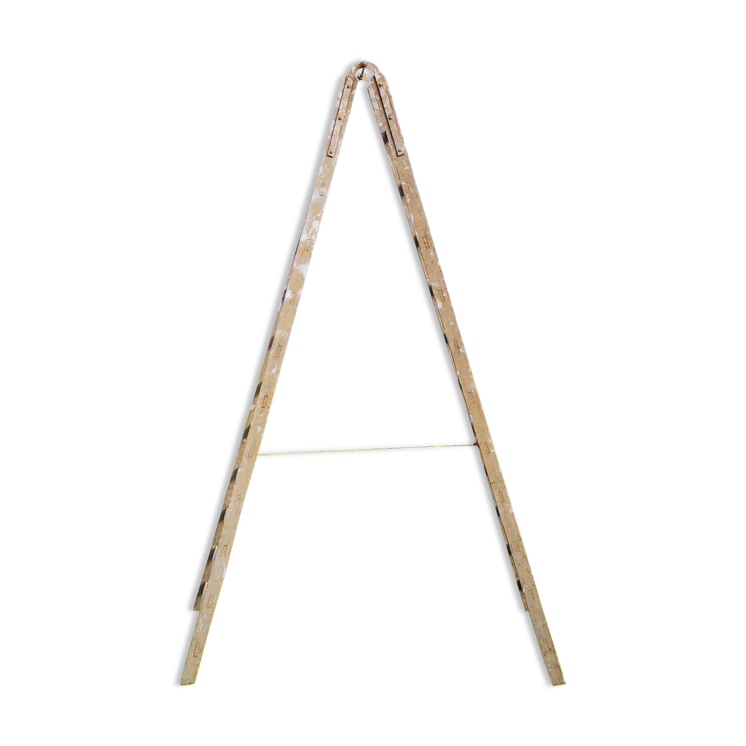 Echelle double en bois à échelons