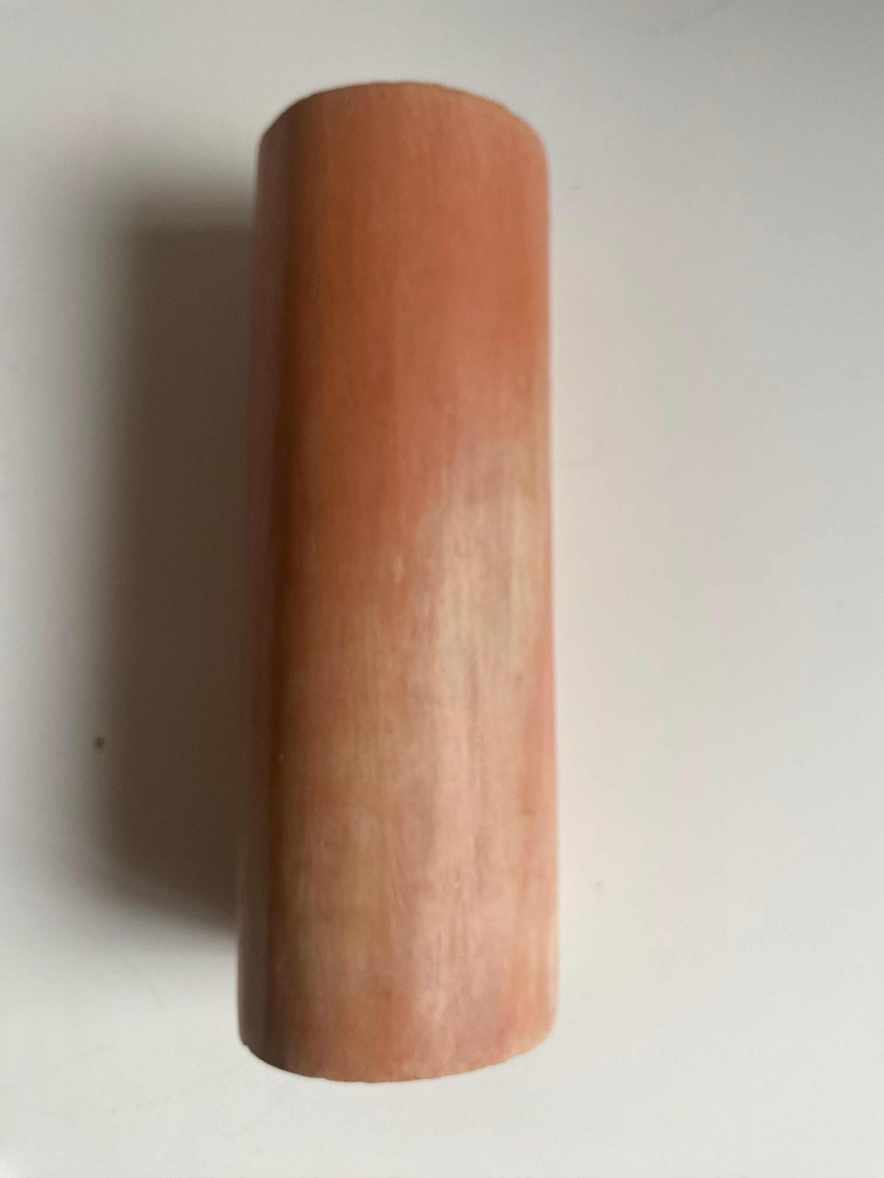 Vase terracotta roll enamelled interior