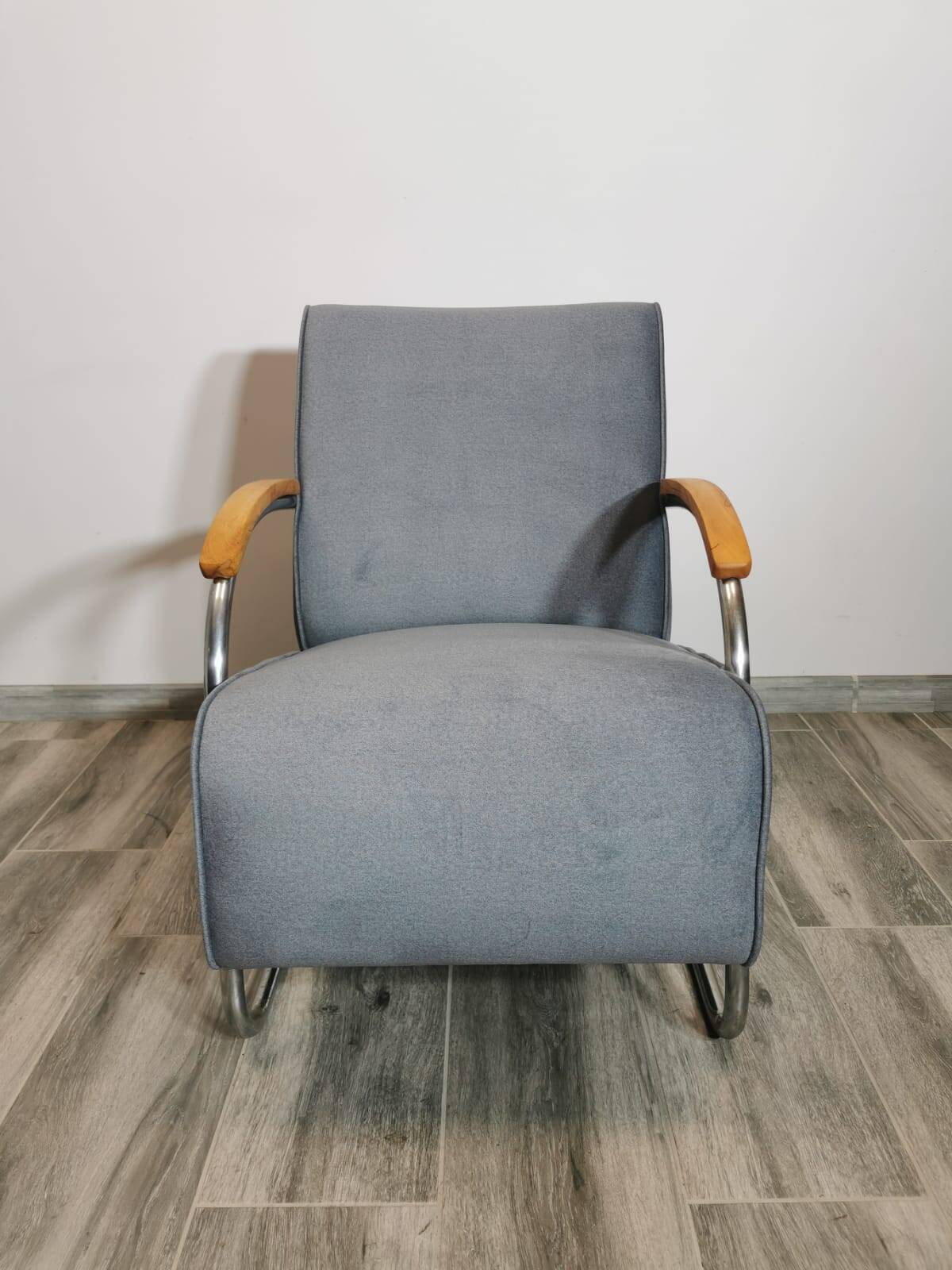 Fauteuil Bauhaus par Mücke Melder, 1940s