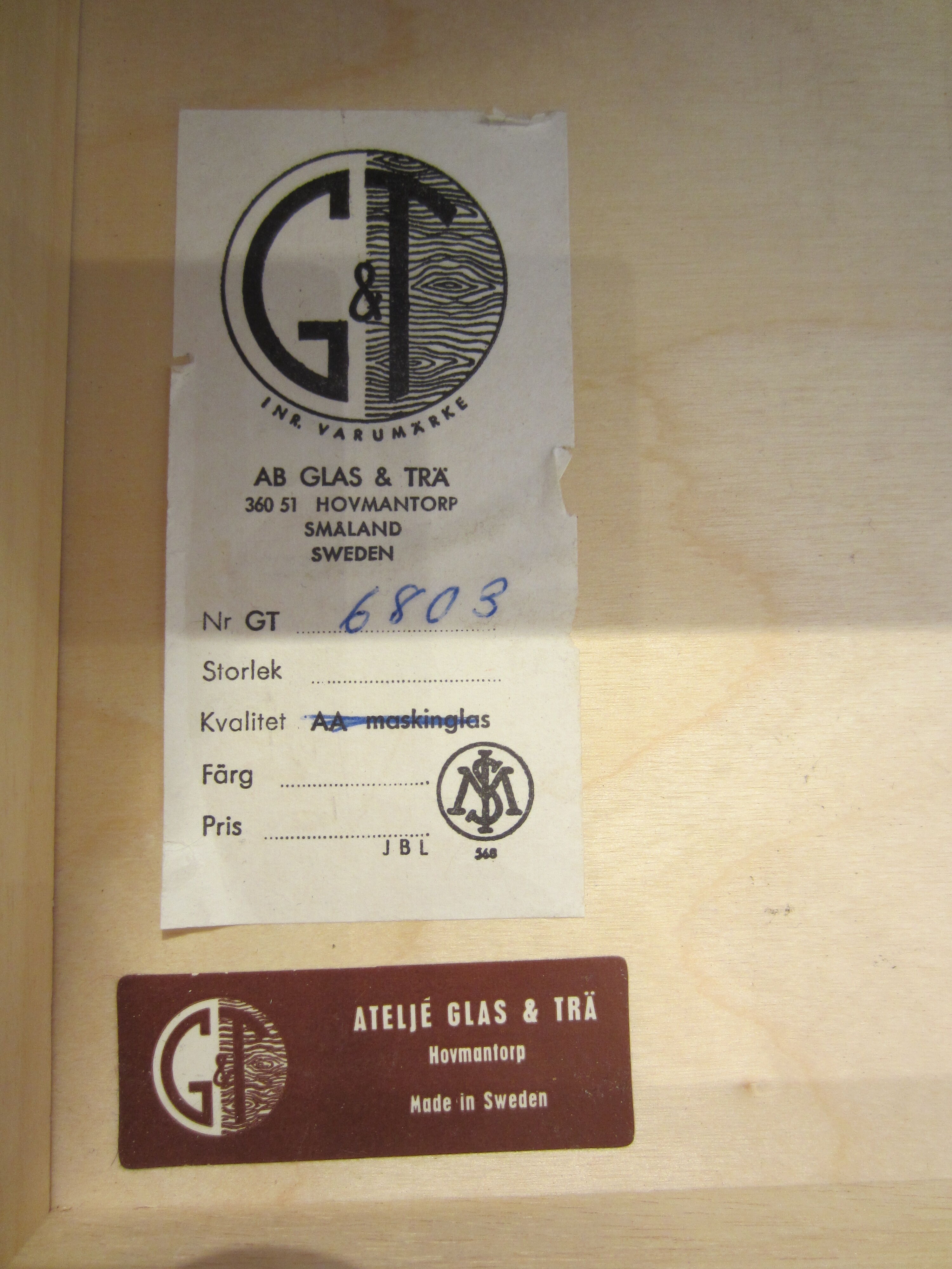 Scandinavian chest of drawers by Ateljé Glas & Trä Hovmantorp