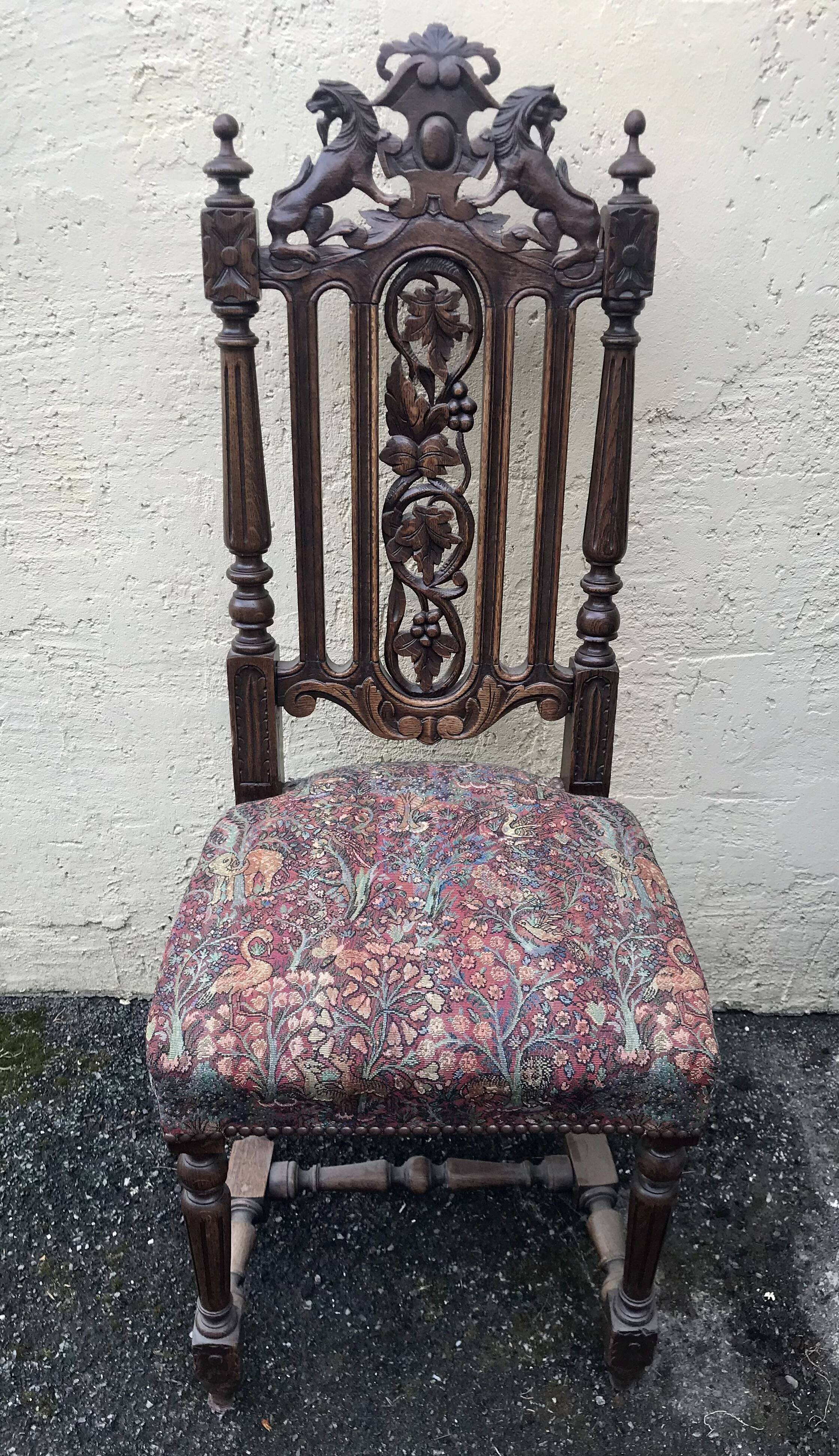 Pair of neogothic chairs
