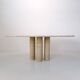 Mario Bellini – Il Colonnato – Italian travertine dining table, ca. 1980