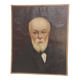 Portrait bearded man XlX the childcare sign