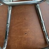 Vintage chrome and leatherette chairs