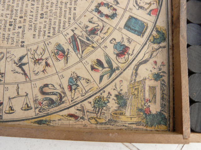 old game of checkers and game of the wooden goose