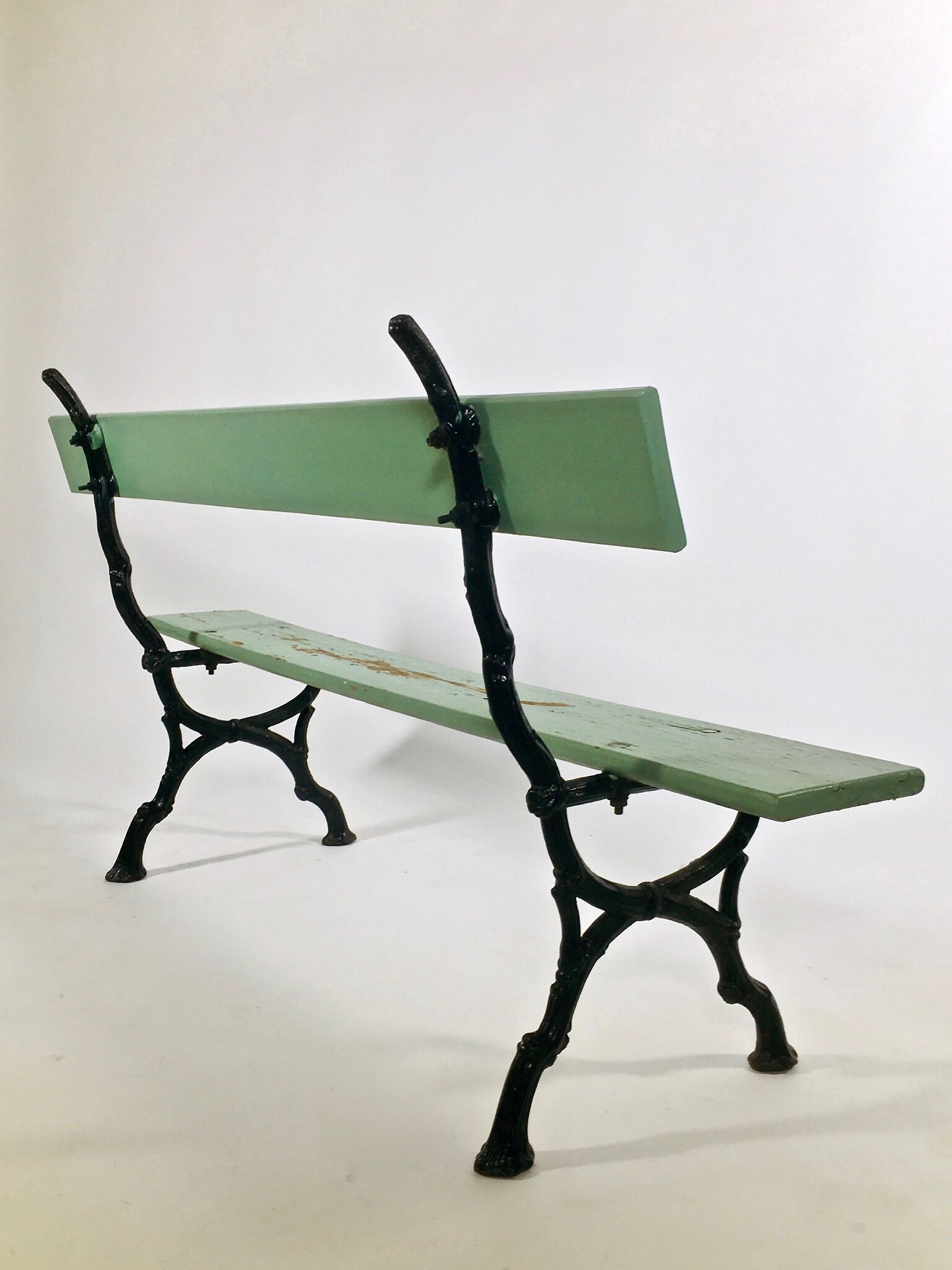 Former cast-iron garden bench, France