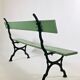 Former cast-iron garden bench, France