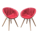 Pair of Gliss Wood 904 armchairs, Pedrali