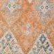 3x11 Orange Brown Tribal Turkish Vintage Runner Rug, 88x330Cm