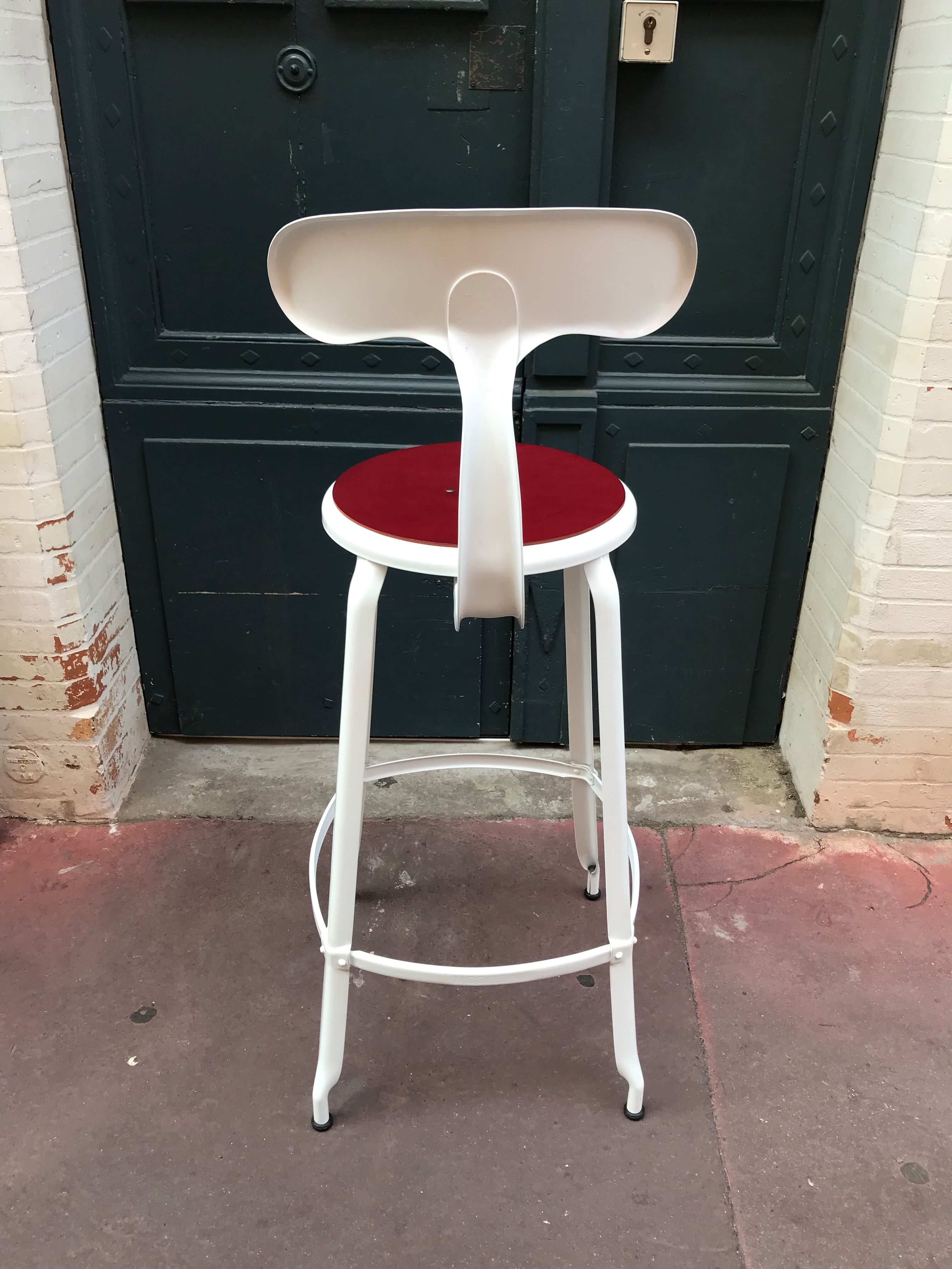 Chaise haute H75 de bar industriel de Nicolle