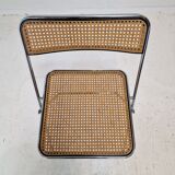 Italian pair of "Elios" folding chairs by Colle d'Elsa, 1980's