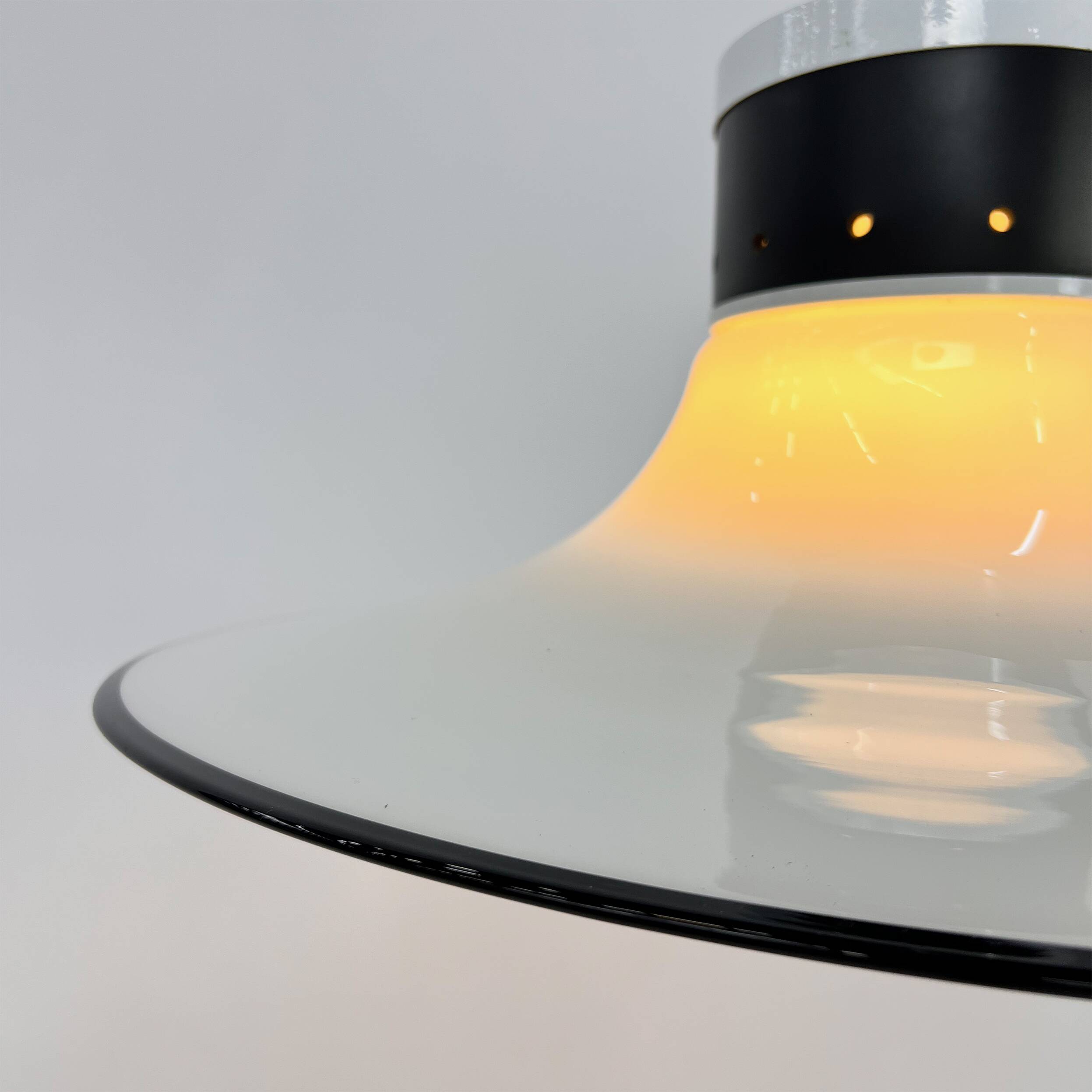 Suspension Space Age en verre de Murano, Italie, années 1960