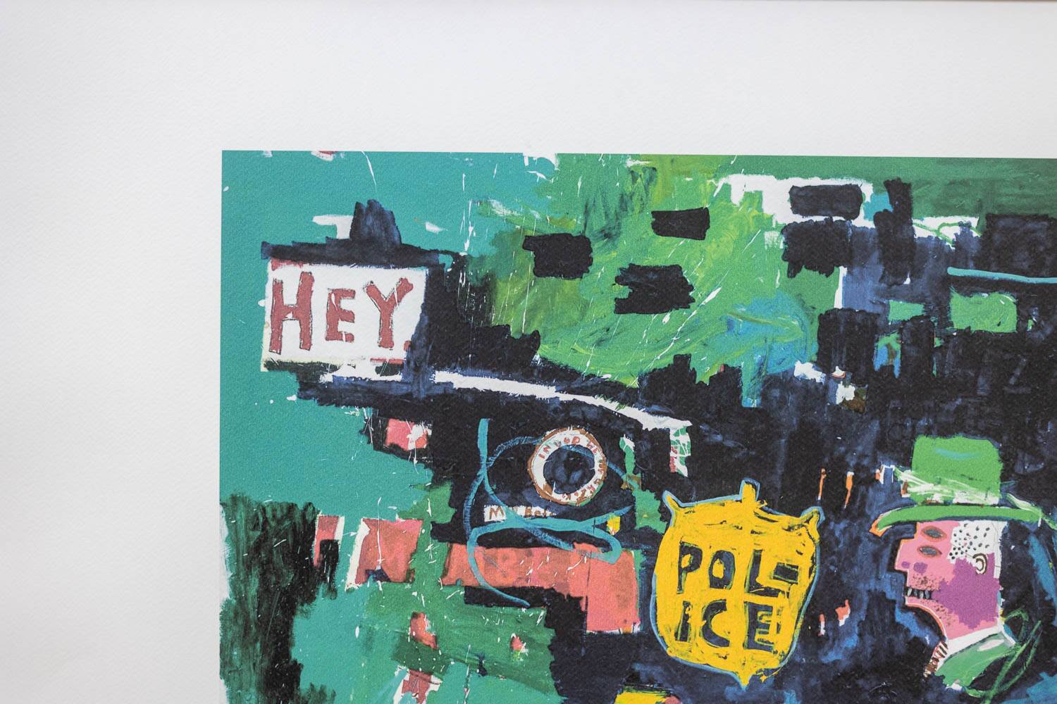 Jean-Michel Basquiat. Numbered color silkscreen print. 1990s.
