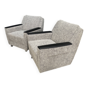 Ensemble de 2 fauteuils - roulettes