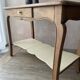 Antique console in solid cherry wood in Louis XV style.