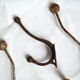 4 vintage school hooks