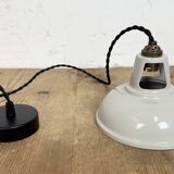 Vintage Industrial Beige Painted Ceiling Lamp, 2000s