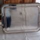 Rectangular silver metal top