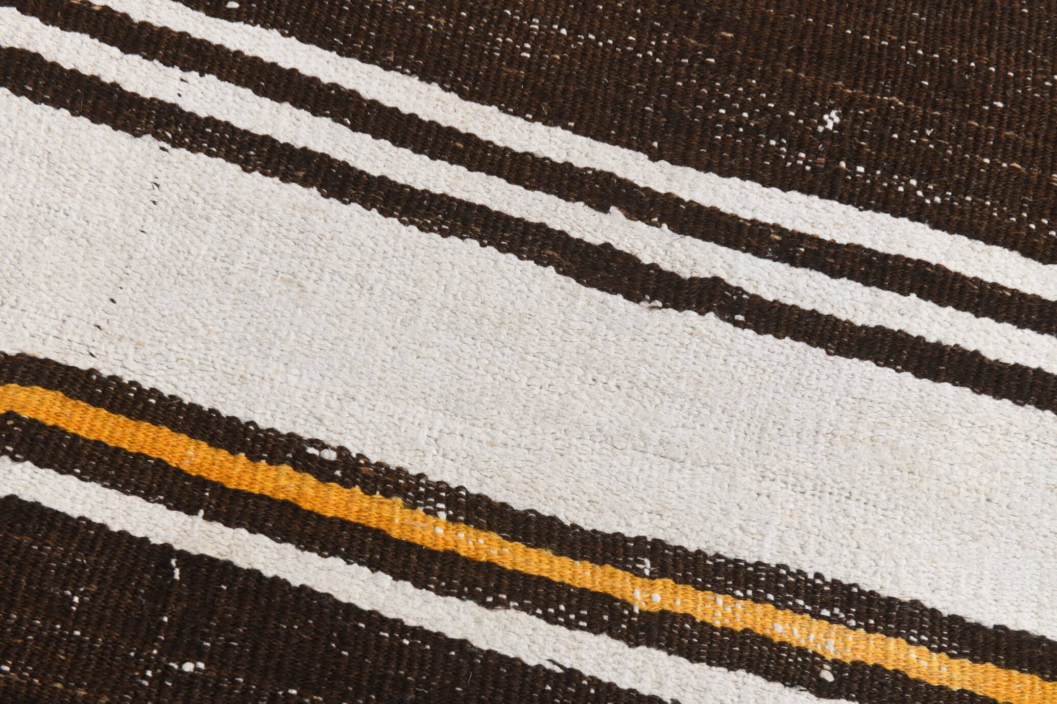 2x10 Modern Striped Turkish Kilim Runner Rug, 69x309Cm