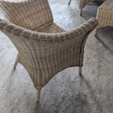 Vintage rattan lounge