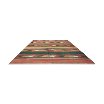 Persian wool kilim rug handmade carpet area rug 150x175cm