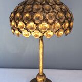 Golden metal lamp, 60s