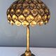 Lampe en métal doré années 60