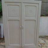 Re-enchanted Art Deco wardrobe in beige.