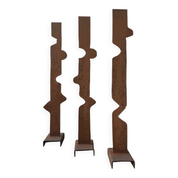Sculpture en acier abstraite, Pays-Bas, années 1970