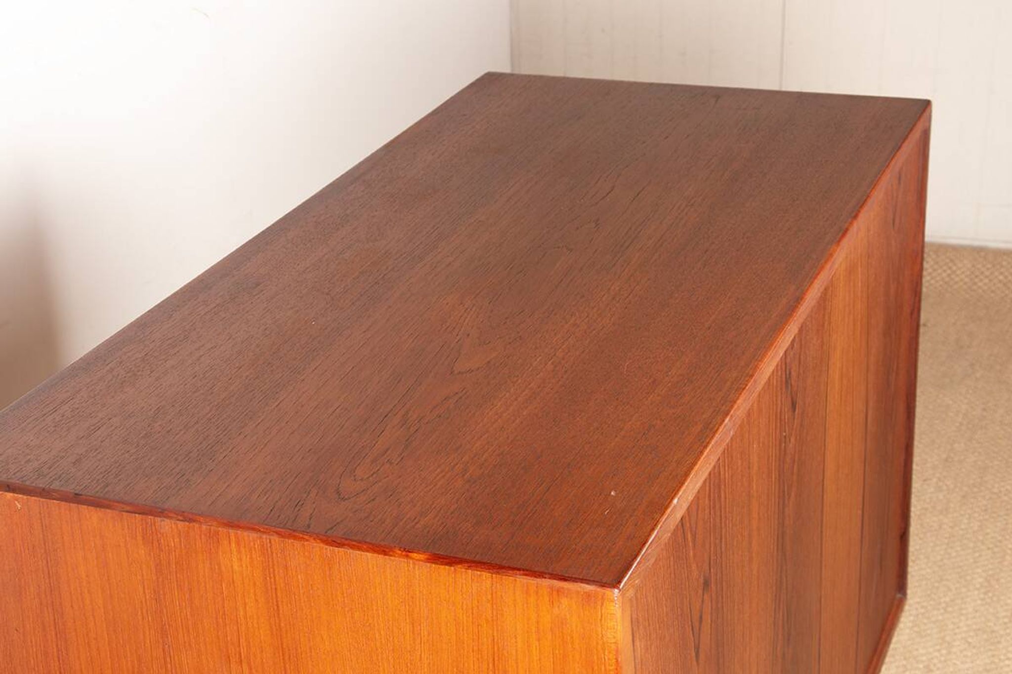 Small Danish Enfilade in teak model 42 by Kai Kristiansen, Feldballes.