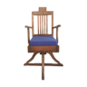 Fauteuil de barbier années 30 teck massif ancien