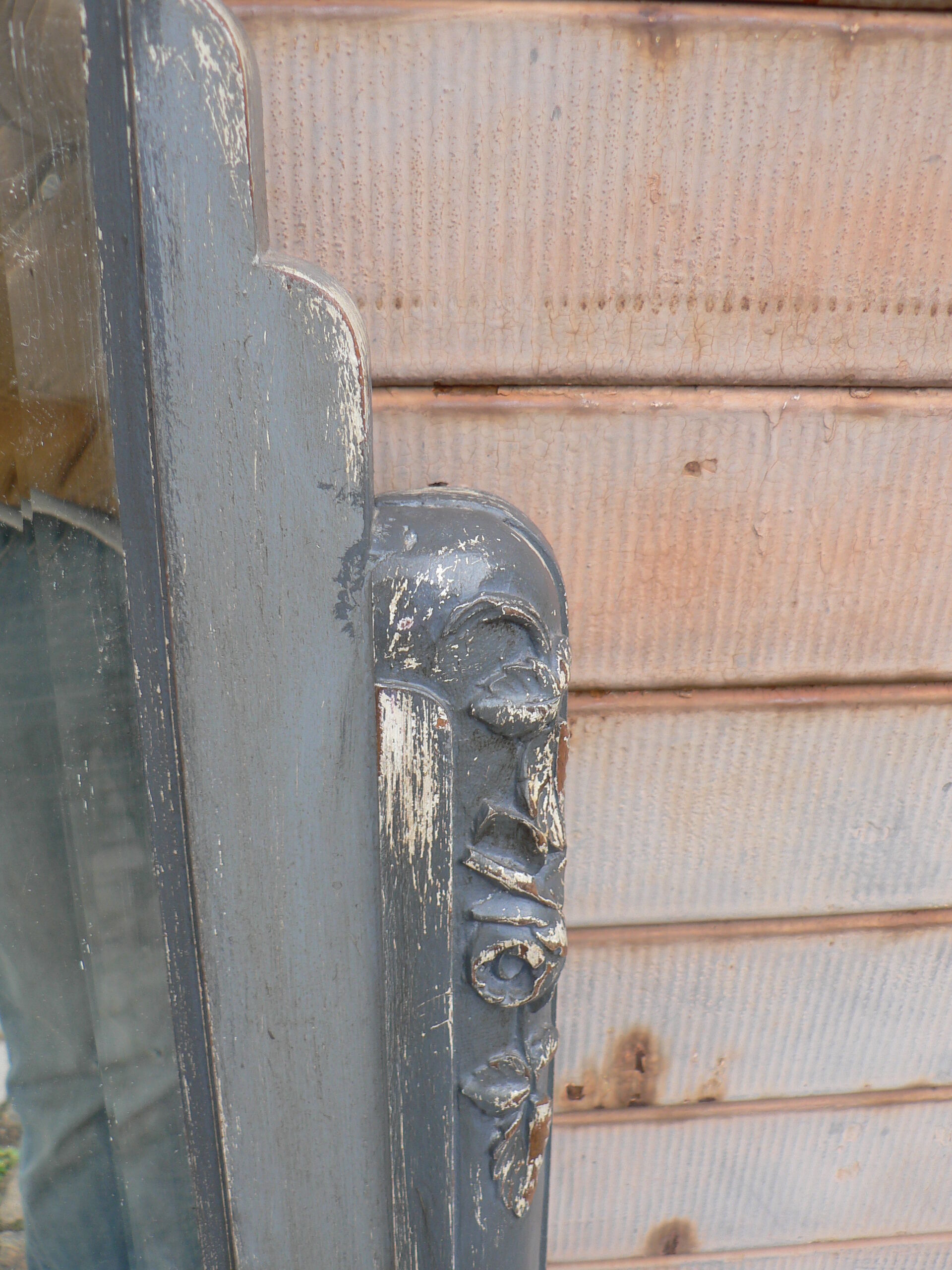 Mirror beveled chimney skated 1925 - 86 x 129 cm