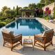 Pair of glacier blue armchairs in rattan French Riviera vintage ép.