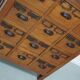 Vintage Dutch Teak Apothecary / Filing Cabinet, 1930s