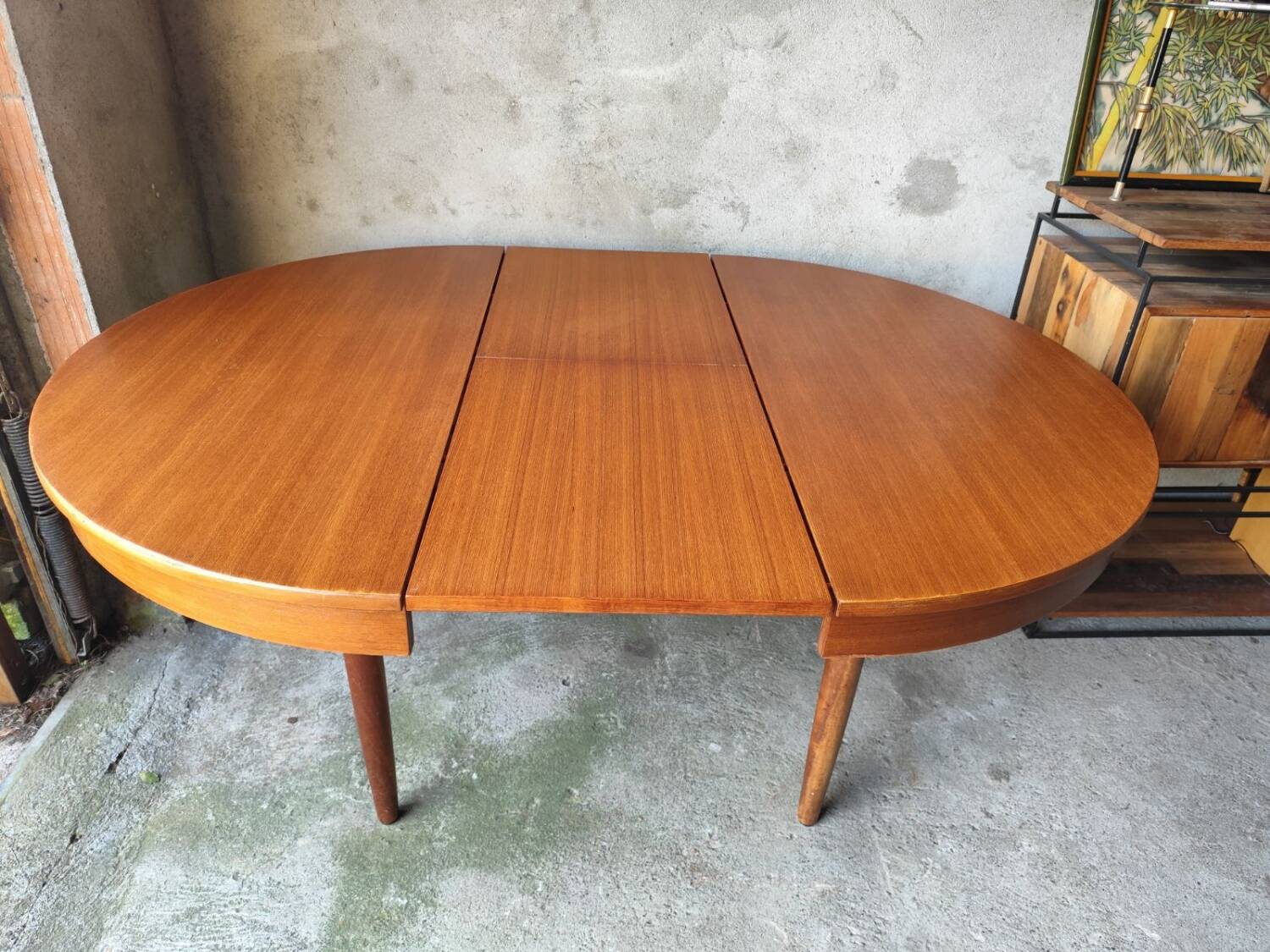 Vintage round dining table