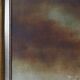 Large signed painting of a hay landscape from the Belgian painter Frank Bog