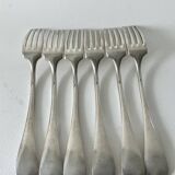 6 forks and 6 spoons - Silver metal