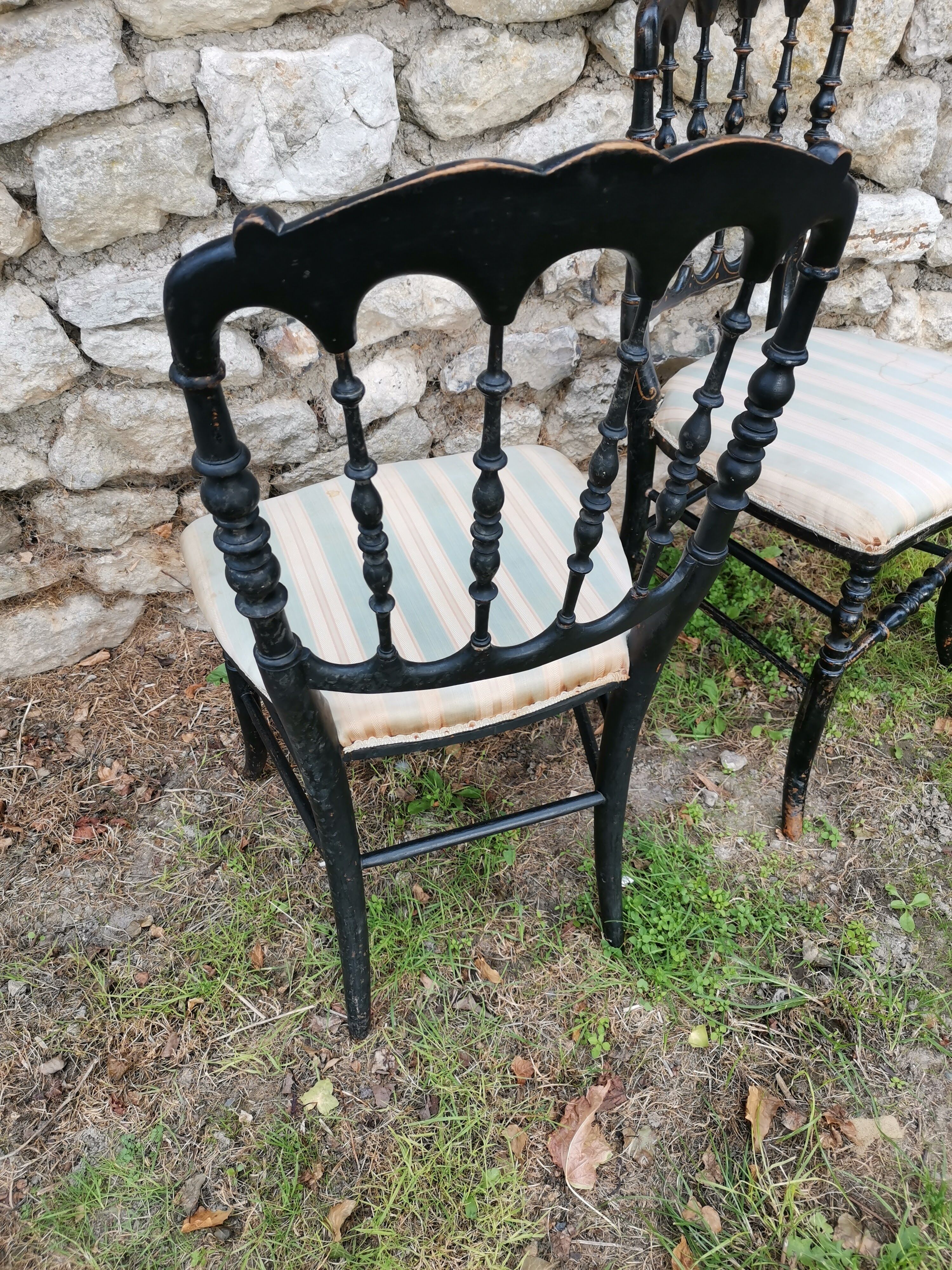 Pair of chairs napoleon lll era