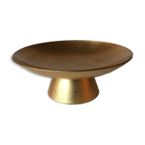 Coupe sur pied laque et feuilles d’or