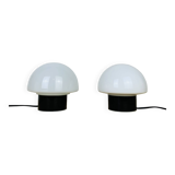 Pair of 70s space age mushroom lamps, Optelma