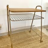 Vinyl holder side table