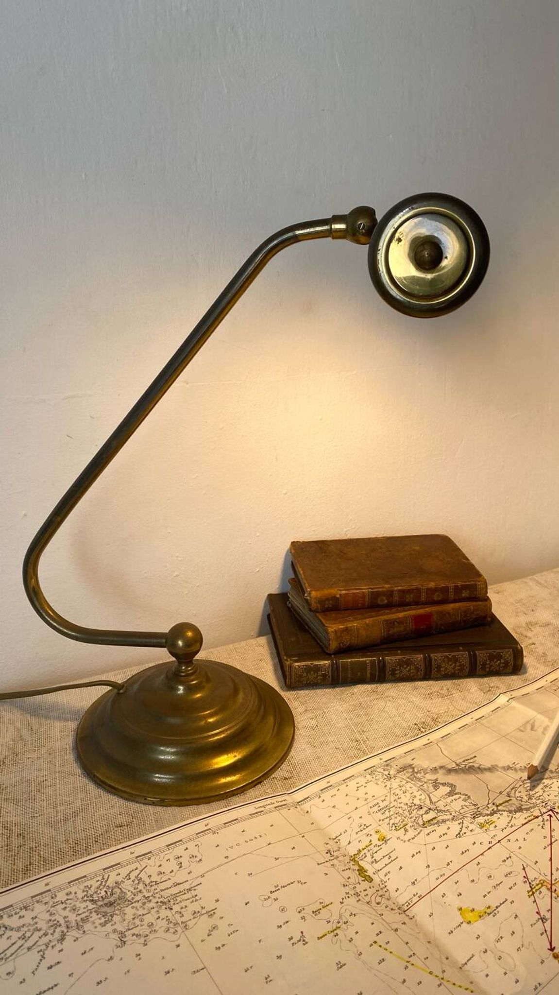 Lampe de notaire , lampe de piano en laiton