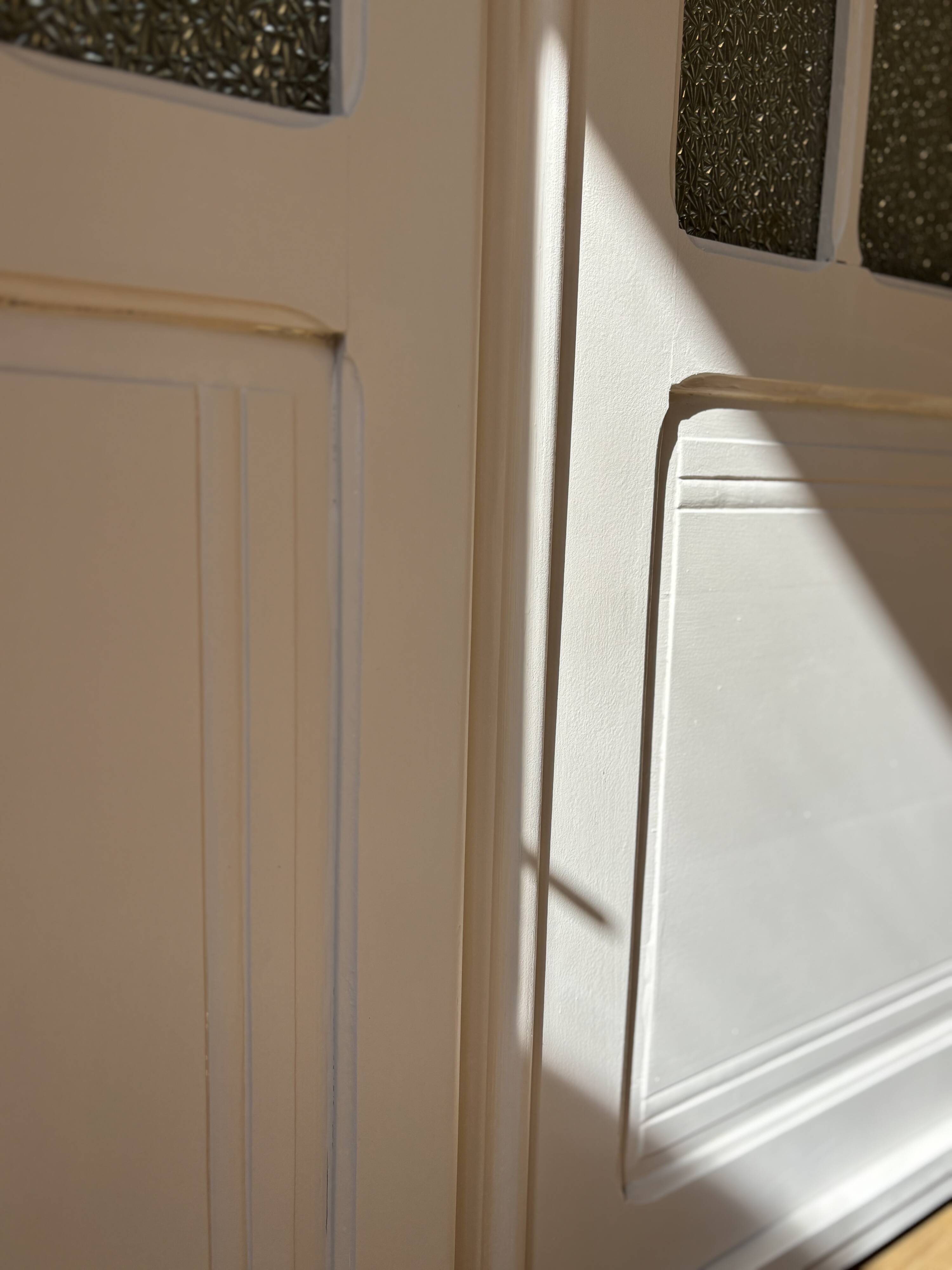 Glass-fronted Parisian wardrobe