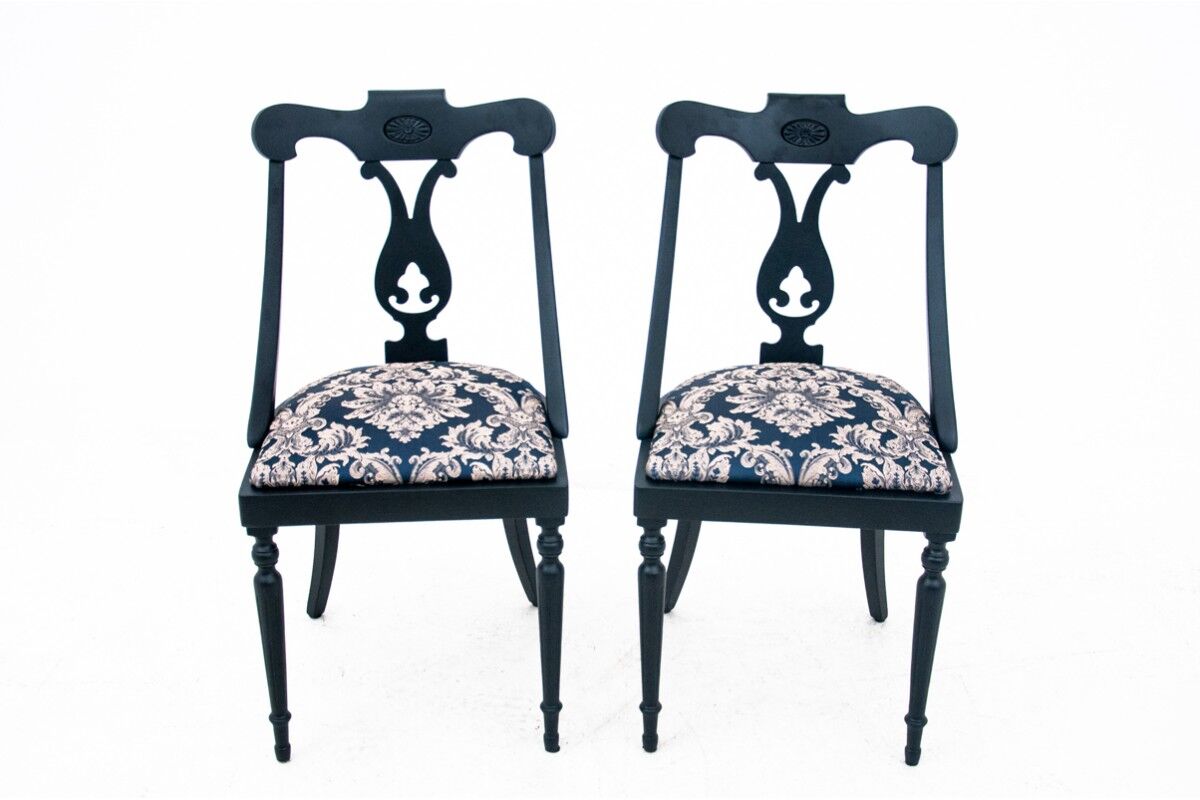Antique chairs, Northern Europe, around 1890, after restoration