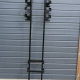 Manade black coat rack with 8 hooks